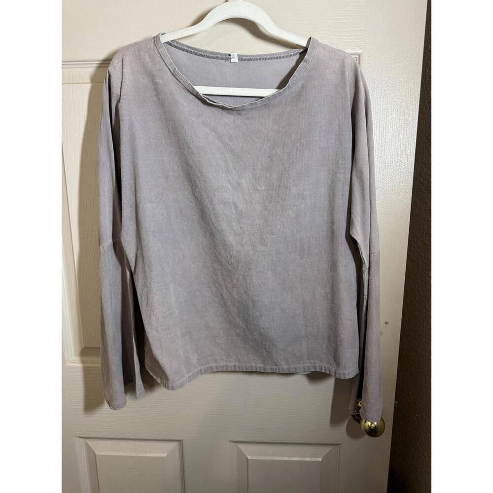 Cozy Long Sleeve Bell Sleeve Top - Medium